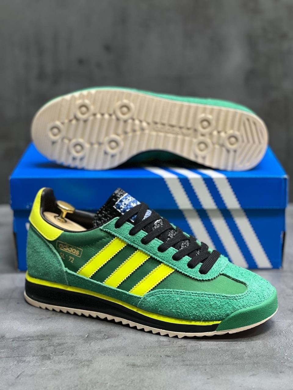 кроссовки adidas,кроссовки adidas sl 72,кроссовки adidas originals sl72 retro sport в зеленом и желтом цвете,кроссовки adidas spezial,кроссовки adidas original