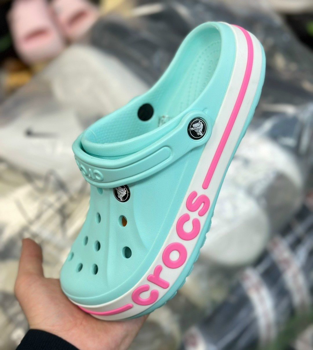 женские кроксы,лавандовые сабо crocs bayaband clog,crocs розовые,сабо crocs,