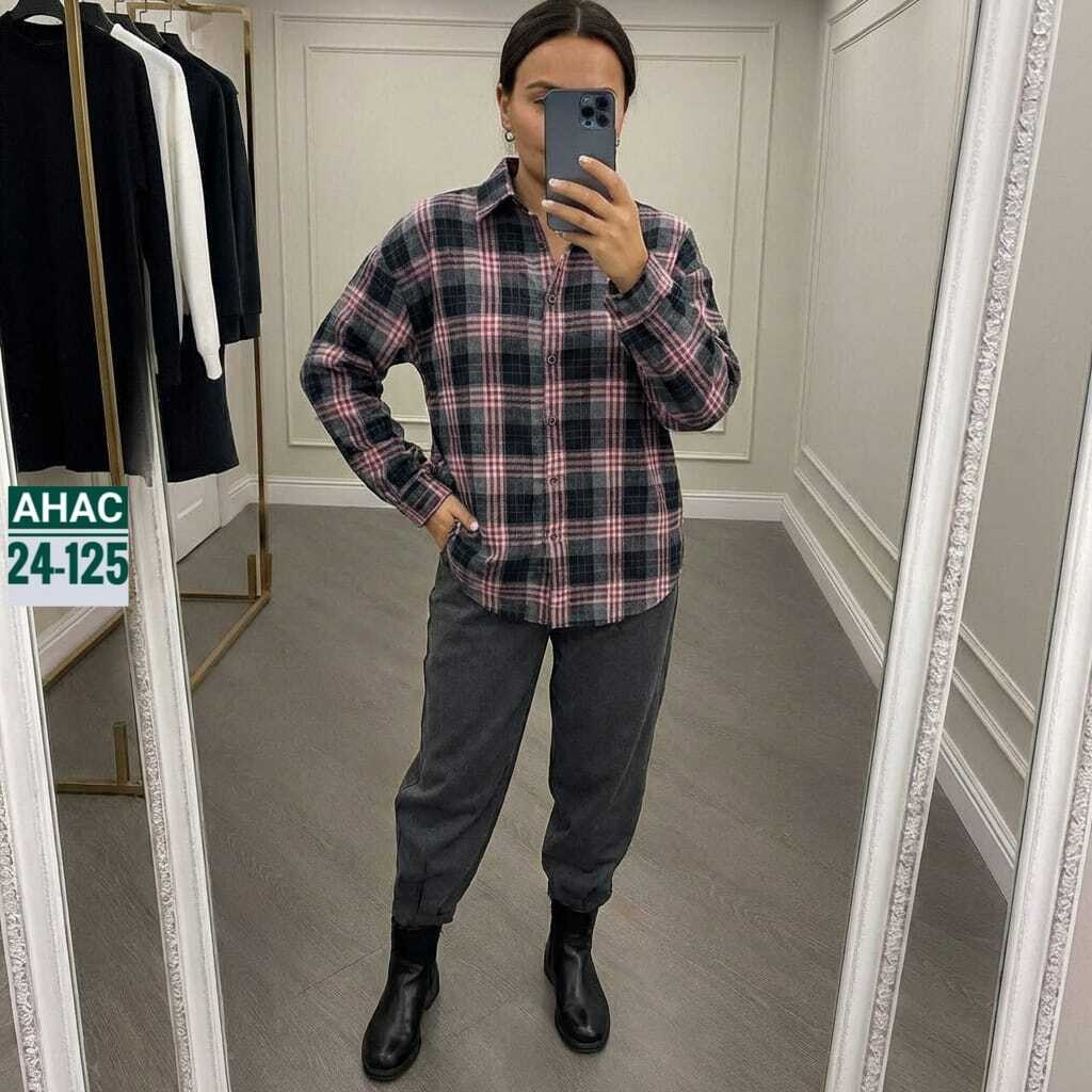 рубашка женская в клетку,женская рубашка оверсайз в клетку,рубашка женская в клетку happyfox,рубашка в клетку,рубашка в клетку с длинными рукавами