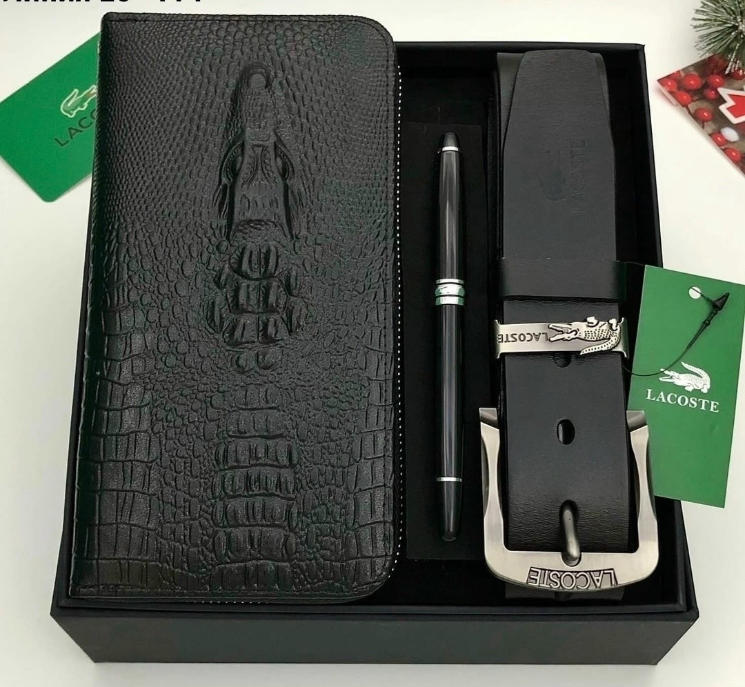 набор мужской лакост,подарочный набор мужской,наборы лакоста мужские,кошелек лакосте мужской,портмоне мужское кошелек