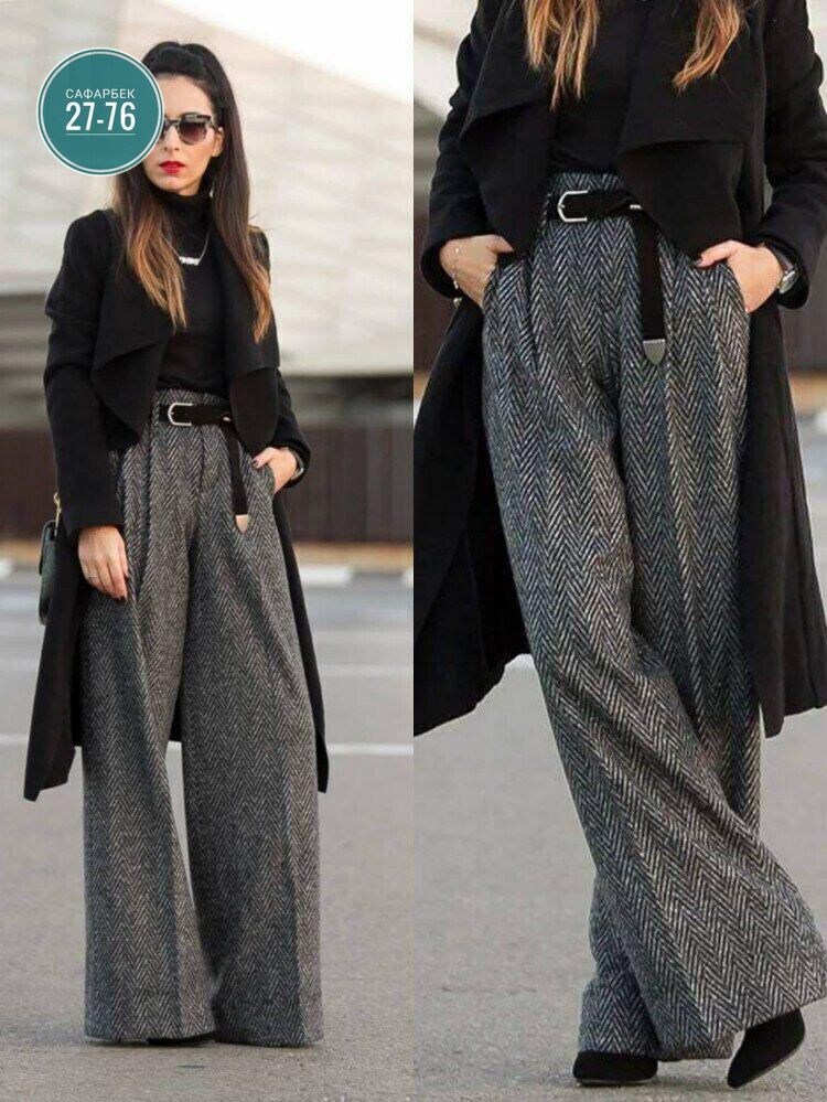брюки палаццо,образ с брюками палаццо,верхняя одежда с брюками палаццо,серые брюки палаццо,модные брюки палаццо