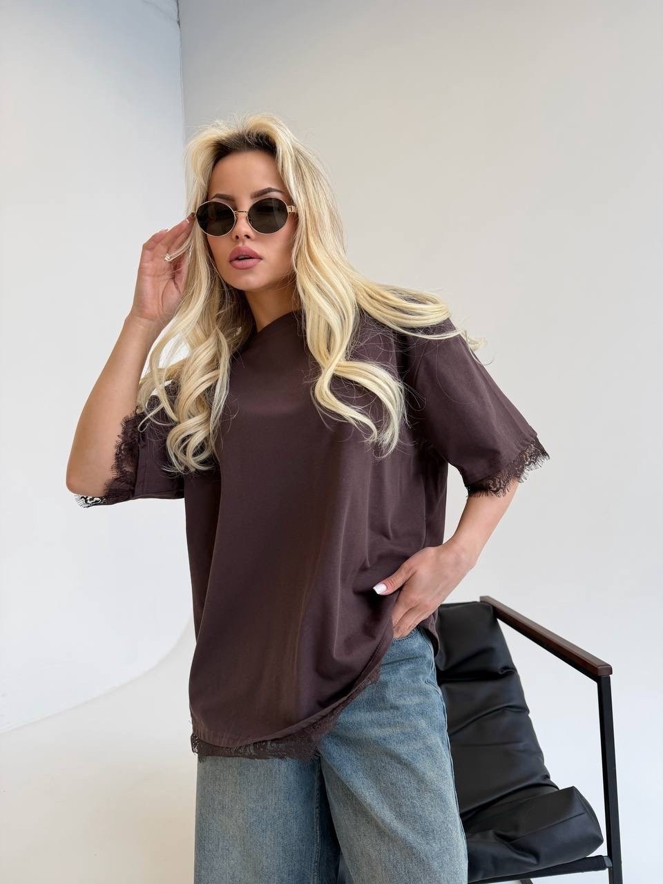 женская футболка оверсайз,женская футболка,футболки оверсайз,футболка женская коричневая,базовая футболка