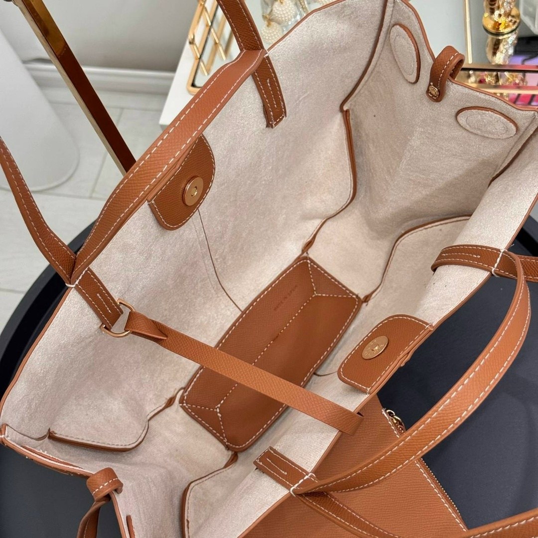 сумка,женская сумка,сумка тоут,сумка модная,сумка polene cyme large camel из натуральной кожи