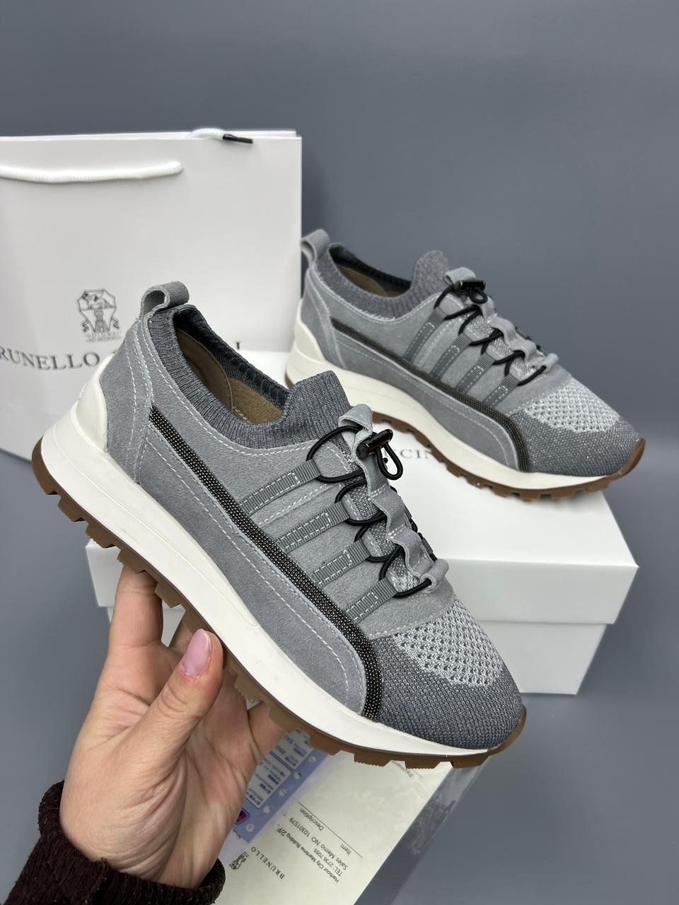 кроссовки brunello cucinelli,комбинированные кроссовки brunello cucinelli,,кроссовки женские brunello cucinelli,brunello cucinelli кроссовки мужские