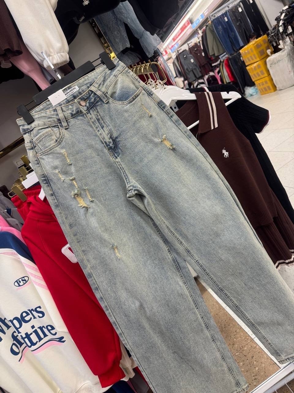 женские джинсы,джинсы,джинсы широкие,miu miu джинсы,женские свободные прямые широкие рваные мешковатые джинсы y2k с высокой талией