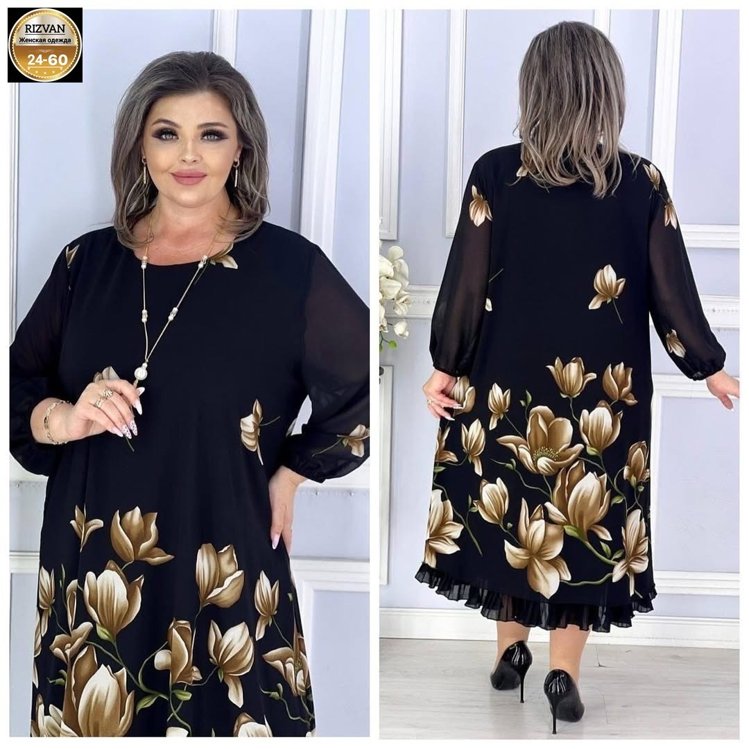 платье "марианна 2" с ярким цветочным принтом,платье,платье шифоновое,платье "марианна",платье женское больших размеров нарядное вечернее elegant