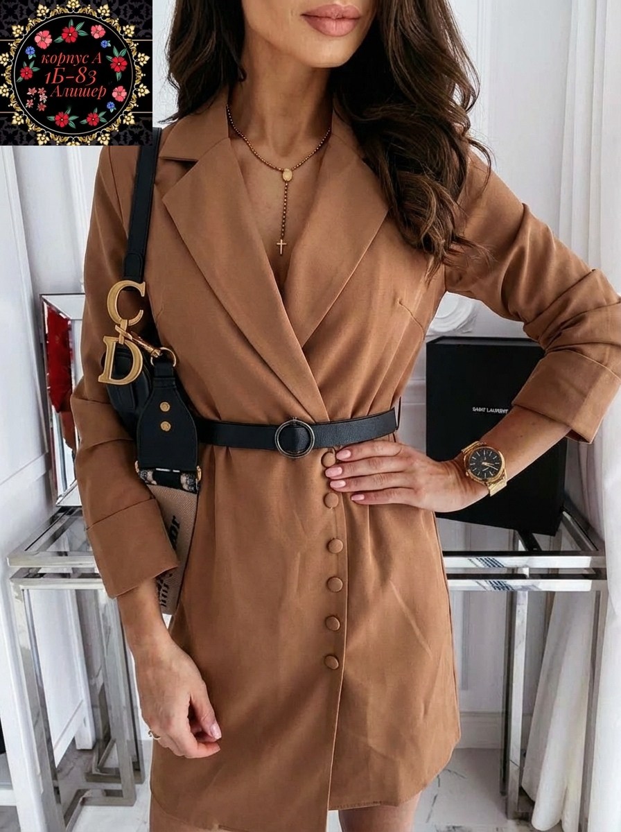 платье-пиджак,платье с поясом,платье женское,платье пиджак женское,фиолетовое платье пиджак