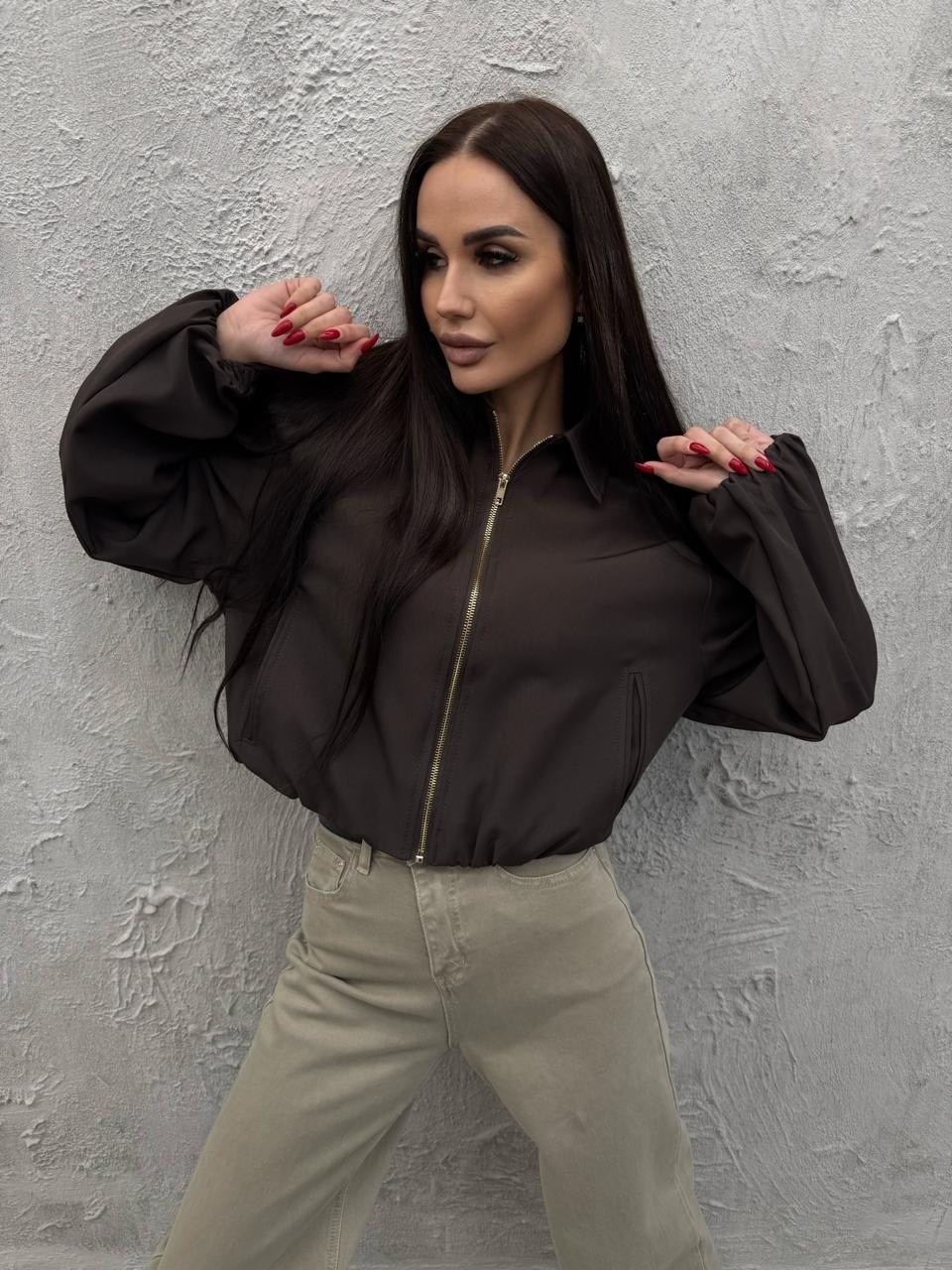 куртка бомбер,модная куртка,женская куртка,короткая куртка,бомбер утепленный из плащевой ткани mollis 16-03-3525/1