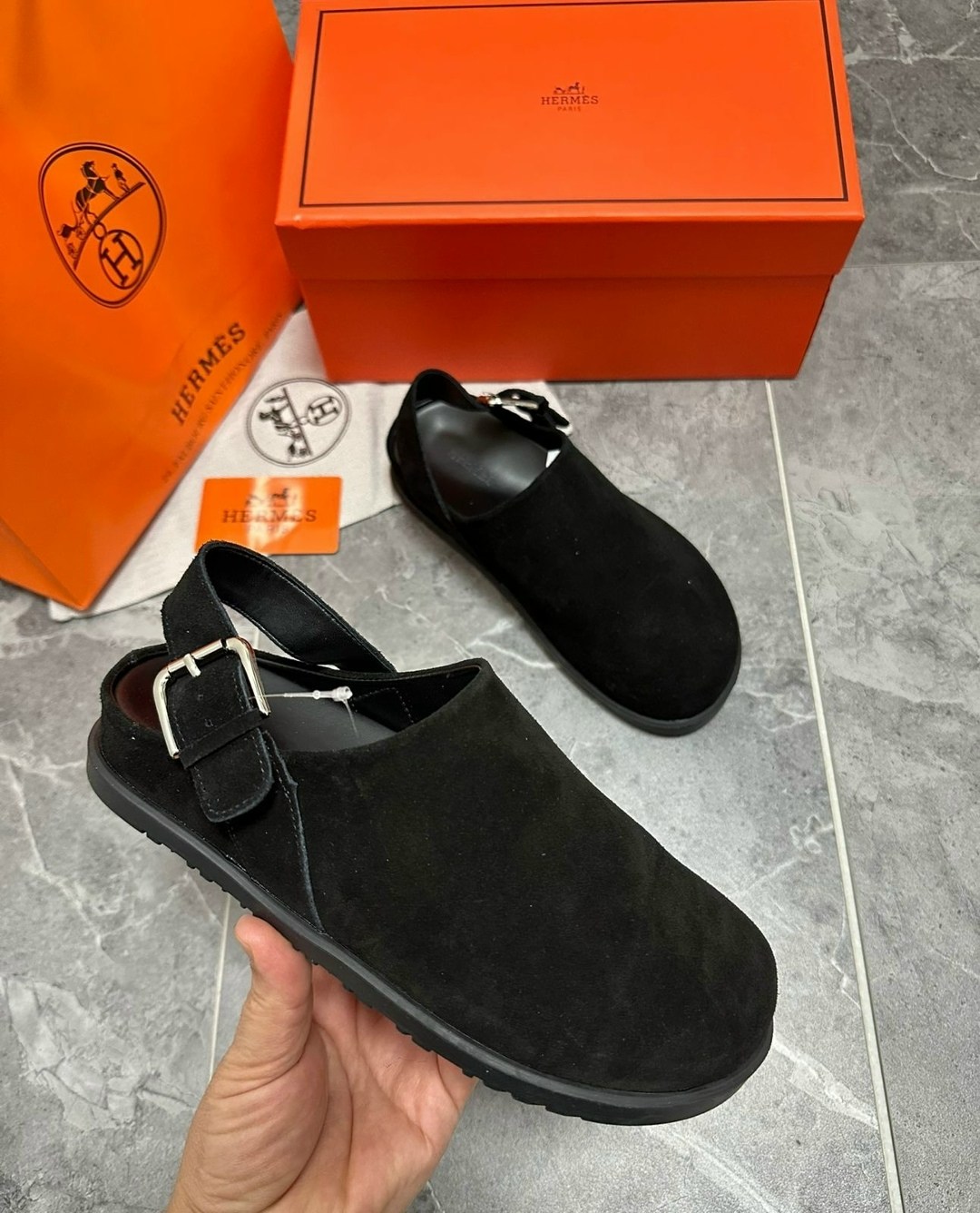 ,замшевые шлепанцы hermes,обуви,тапочки hermes,женская