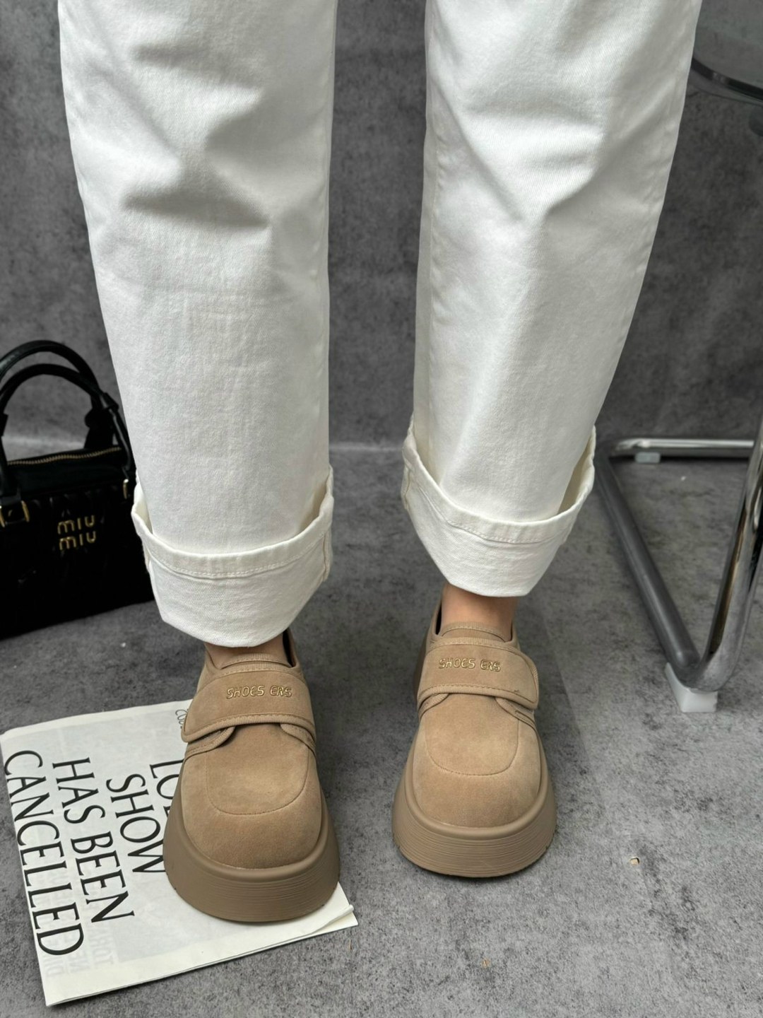 , повседневные,женская ,замшевые женские туфли-лоферы на платформе,женские лоферы на платформе