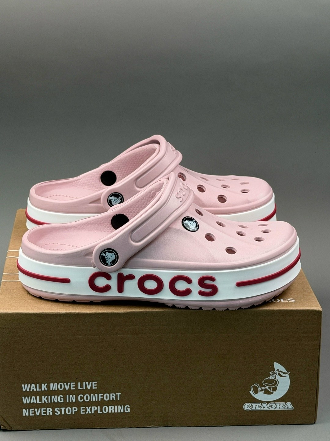 сабо кроксы crocs sarah clog crocs цвет розовый персик,сабо crocs bayaband clog,crocs розовые,сабо crocs bayaband clog розовые,сабо crocs bayaband