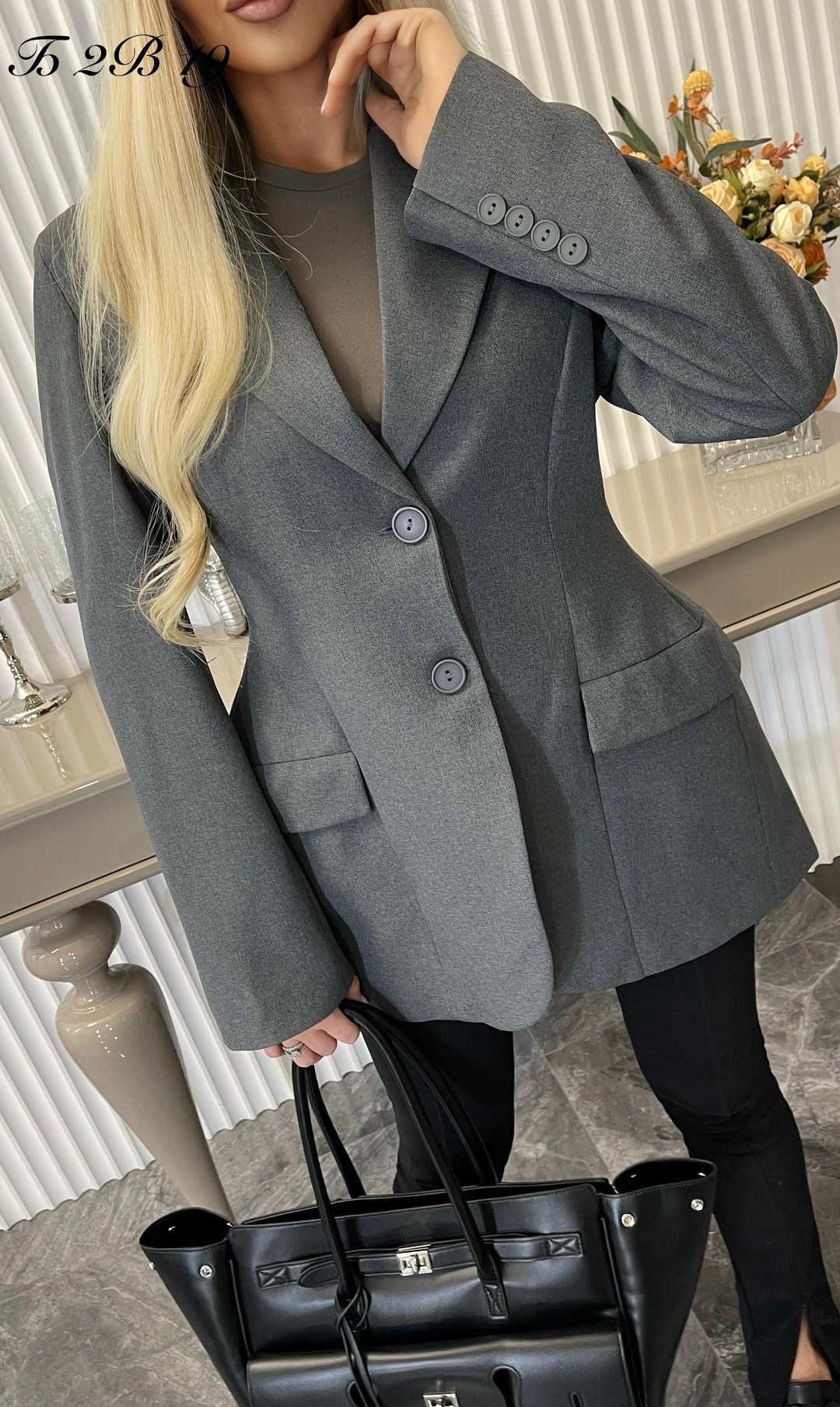 пиджак оверсайз серый blanc casse,женский пиджак,пиджак,пиджак женский оверсайз,пиджак серый