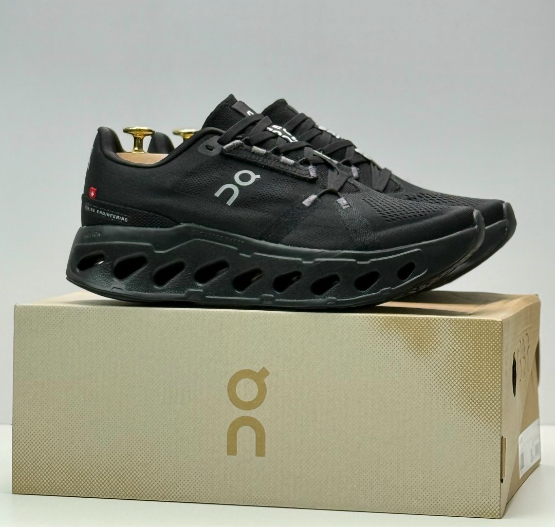 кроссовки on cloudsurfer trail waterproof, цвет black/eclipse,кроссовки,кроссовки on cloudsurfer, для бега,мужские кроссовки