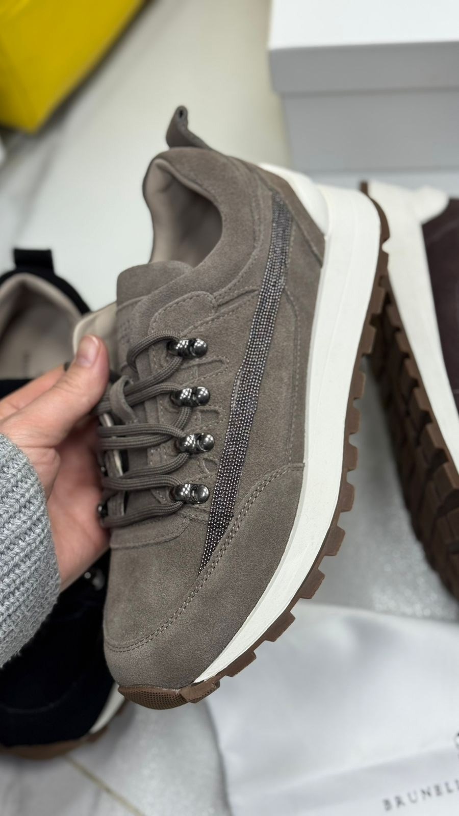 brunello cucinelli кроссовки,замшевые кроссовки brunello cucinelli,кроссовки женский brunello cucinelli premium,,комбинированные кроссовки brunello cucinelli