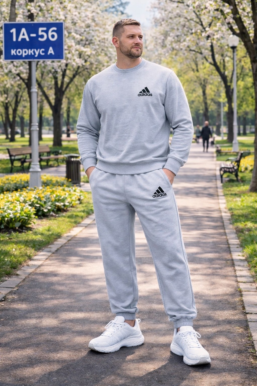 спортивный костюм adidas,мужской спортивный костюм adidas,адидас мужской спортивный костюм из худи черный и серый,спортивные костюмы мужские адидас,свитшот адидас мужской черный