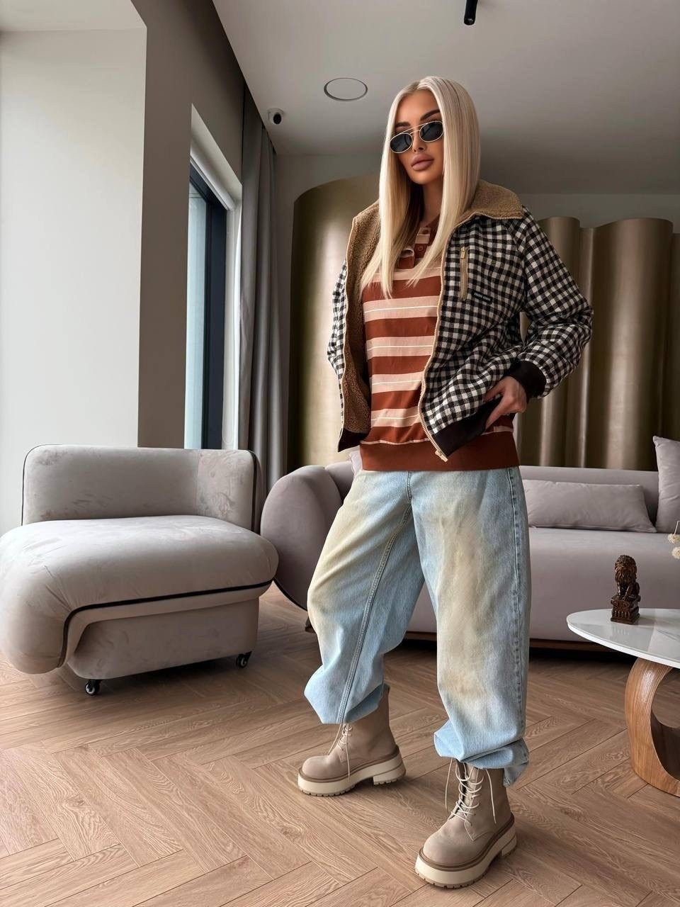 куртка бомбер,куртка модная,куртка женская,повседневная куртка,рубашка в клетку теплая оверсайз
