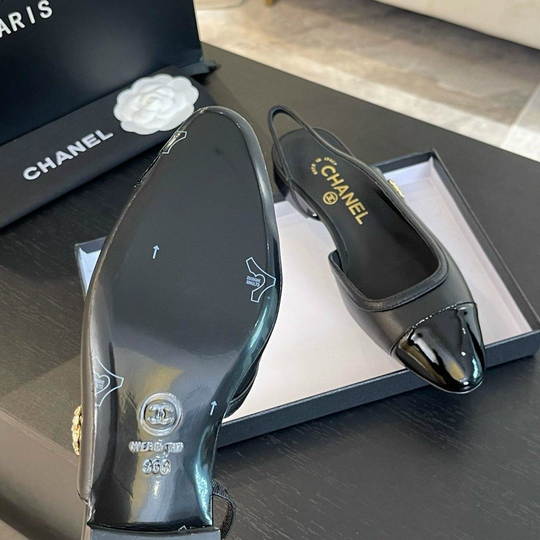 босоножки chanel,туфли chanel,балетки chanel с открытым задником,туфли шанель,босоножки шанель