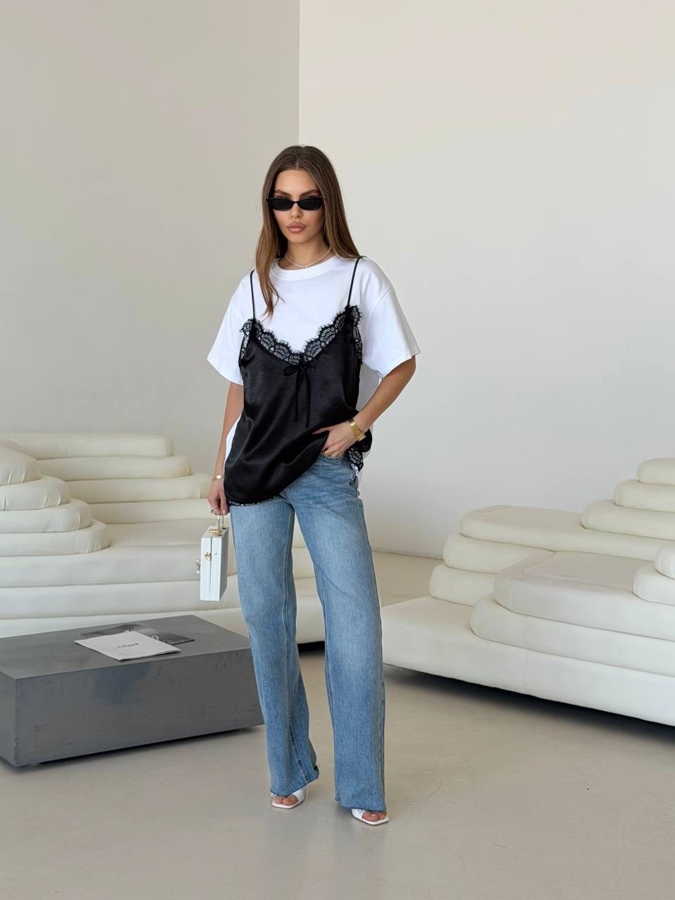 футболка с кружевами,женская футболка,трикотажная футболка,топ с кружевом,женская майка