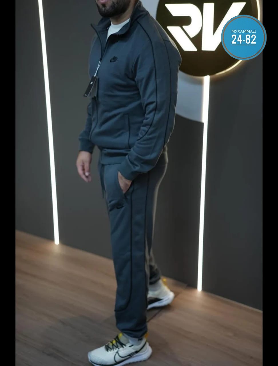 спортивный костюм теплый rv темно серый king sport suit,мужские спортивные костюмы,спортивный костюм мужской спортивный костюм,демисезонный спортивный костюм,спортивные костюмы для мужчин