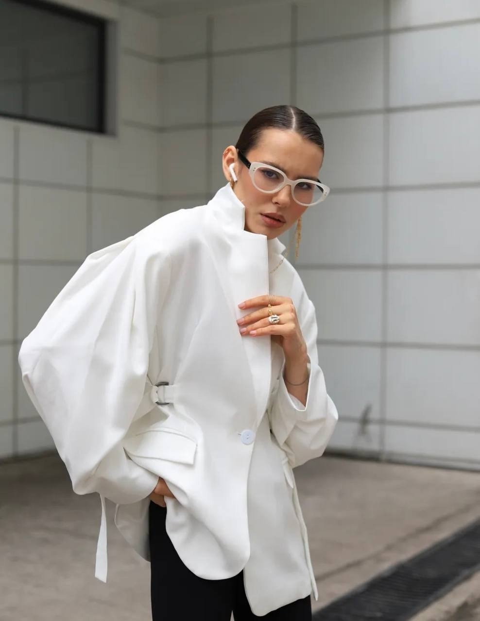 жакет,однобортный жакет приталенного кроя love republic,белый женский пиджак,жакет женский,жакет и пиджак