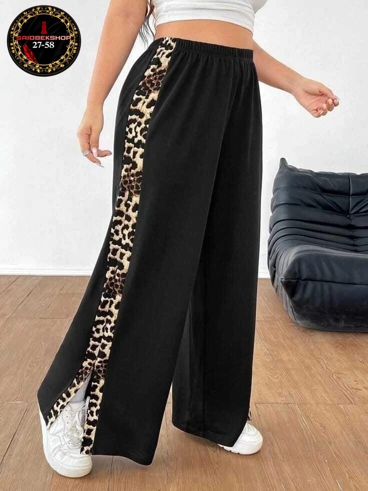 брюки женские широкие,леопардовые штаны,женские брюки большие размеры,леопардовые брюки,брюки палаццо