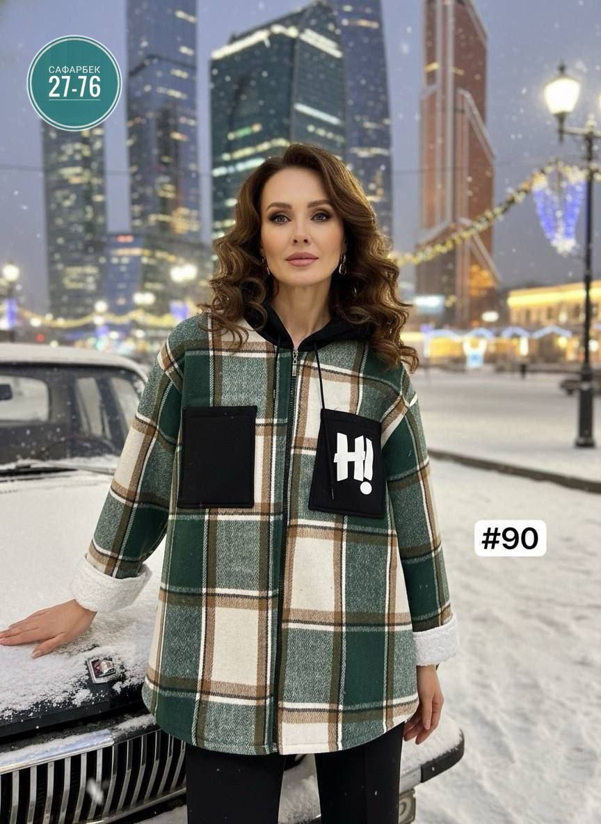 рубашка женская,теплая рубашка,рубашка оверсайз теплая в клетку,рубашки на меху,рубашка теплая в клетку удлиненная