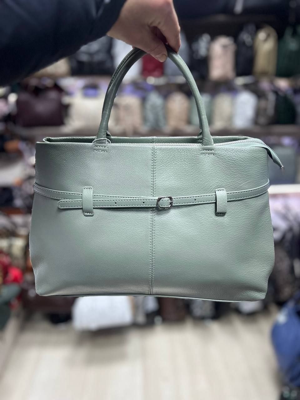 сумка женская,сумка,сумка голубой vishnia 011113990,сумка голубая,женская кожаная сумка