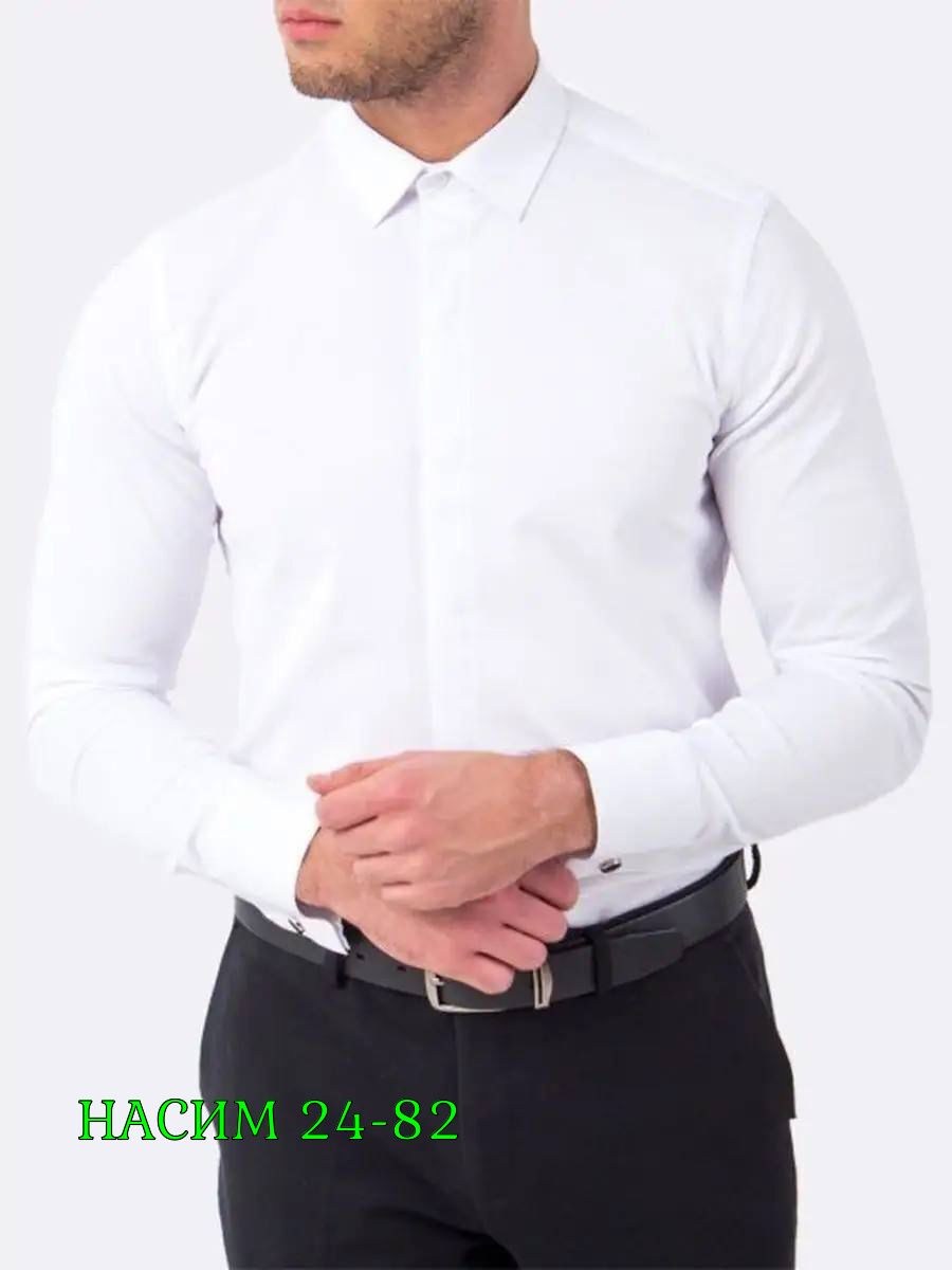 мужская рубашка,рубашка классическая с запонками и длинным рукавом club atz 16509868,голубая рубашка,классическая рубашка,приталенная рубашка