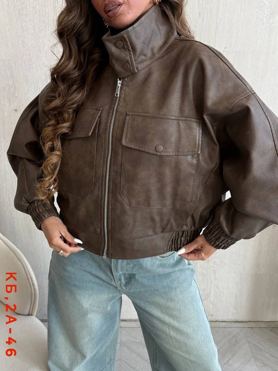 кожаный бомбер,кожаная куртка,куртка кожаная женская,куртка бомбер оверсайз кожаная c&c fashion,кожаный бомбер женский