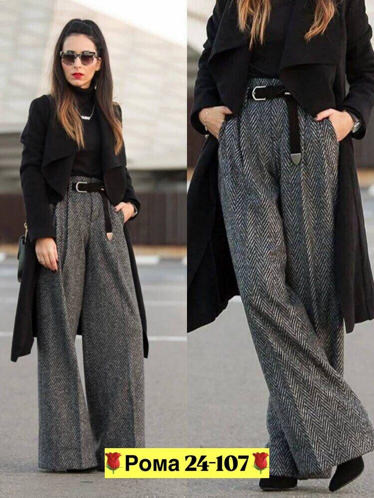 брюки палаццо,модные брюки палаццо,верхняя одежда с брюками палаццо,широкие брюки