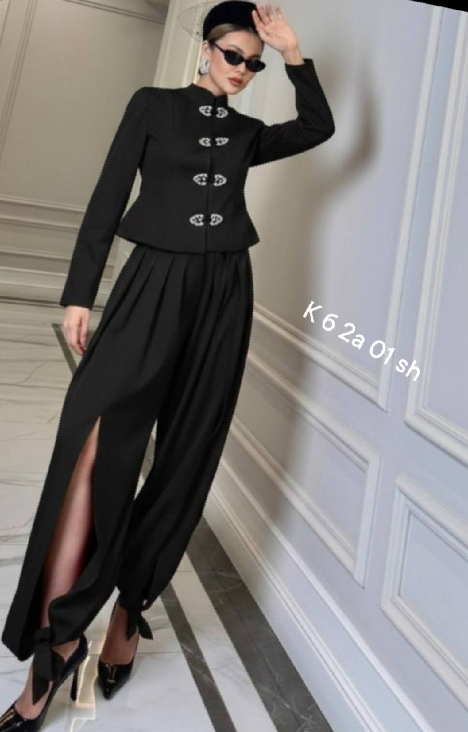 брючный женский костюм,нарядный брючный костюм,костюм женский с брюками палаццо,костюм