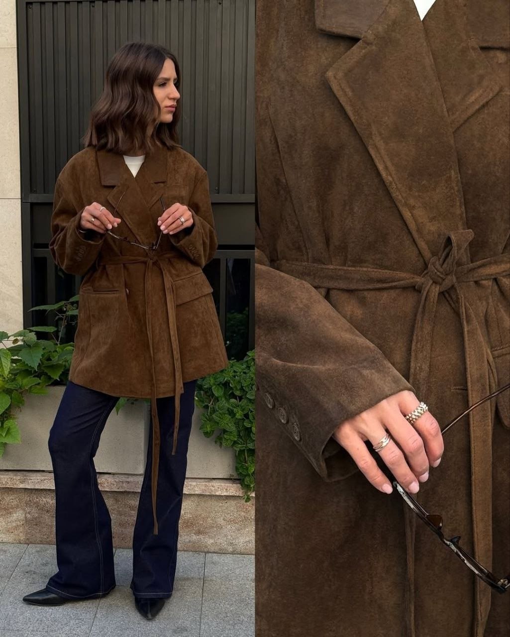 замшевая куртка,куртка замшевая женская,замшевый тренч,женская куртка из замши шоколад,курточка замшевая