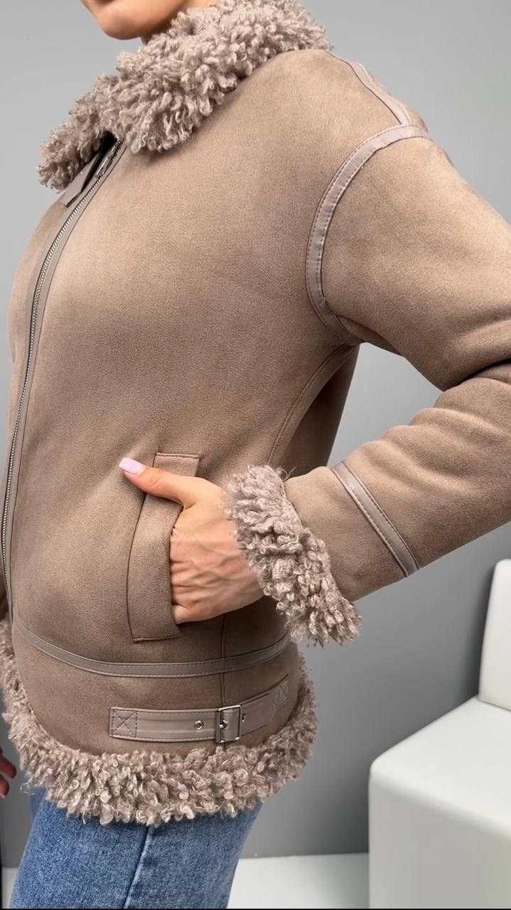 дубленка авиатор женская,дубленка женская,облегченная дубленка-авиатор из эко тосканы,дубленка авиатор зимняя женская,дубленка авиатор