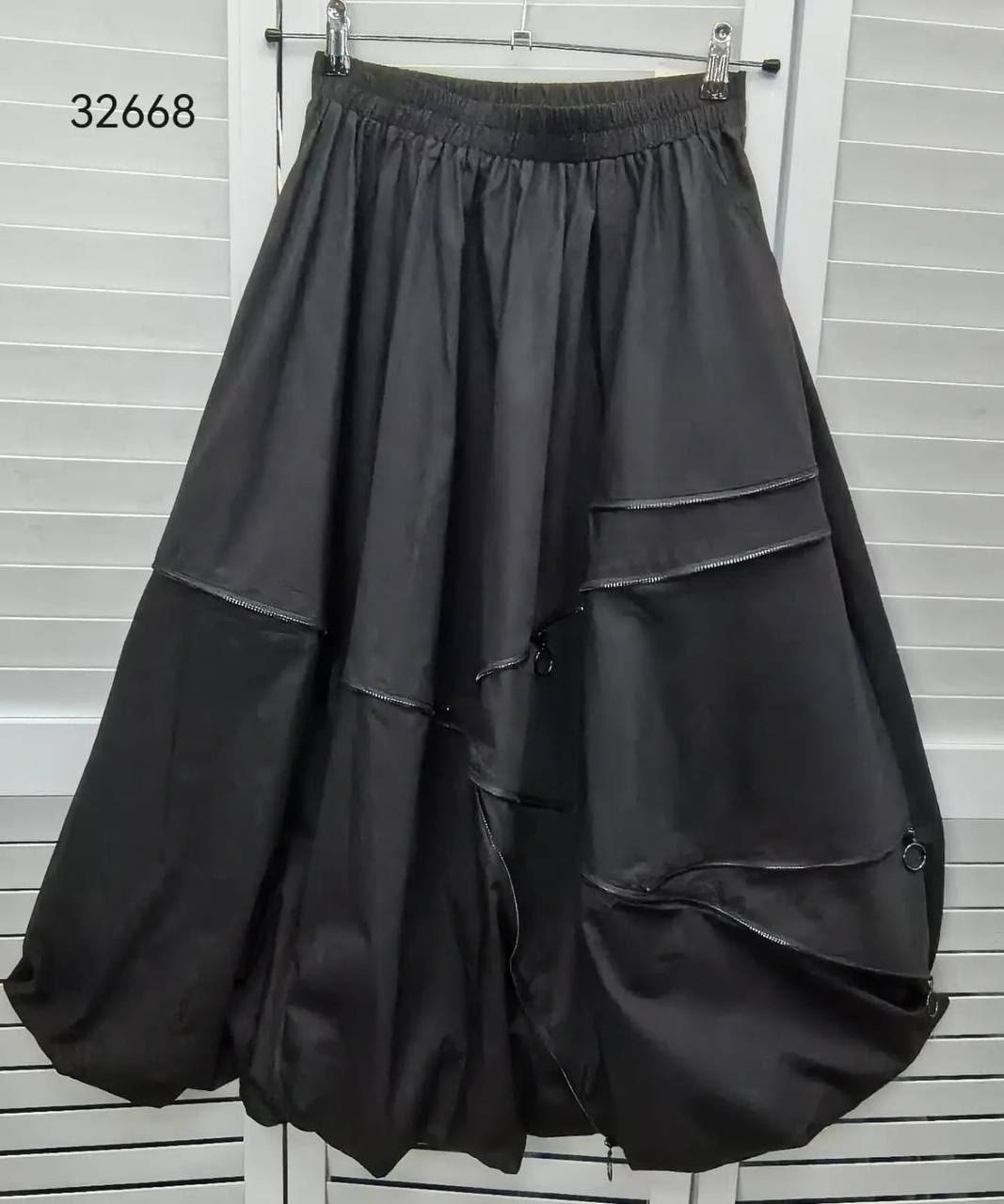 юбка,юбка стильная,юбка buter 2905 черный размер 42-52,юбка средней длины,женская юбка