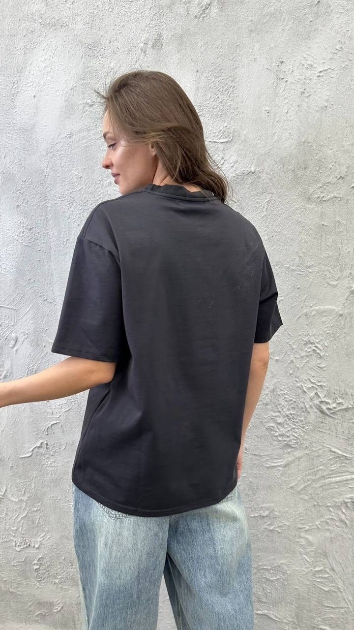 футболка оверсайз,футболка женская оверсайз,женская футболка,черная футболка оверсайз,футболка