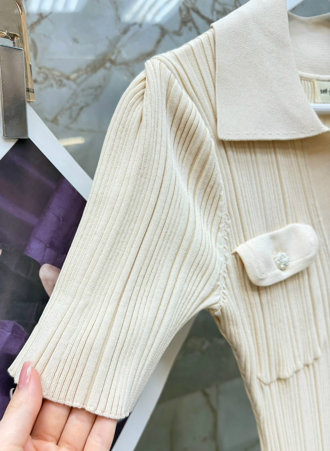 трикотажное платье,женское платье,платье,платье с воротником,вязаное платье