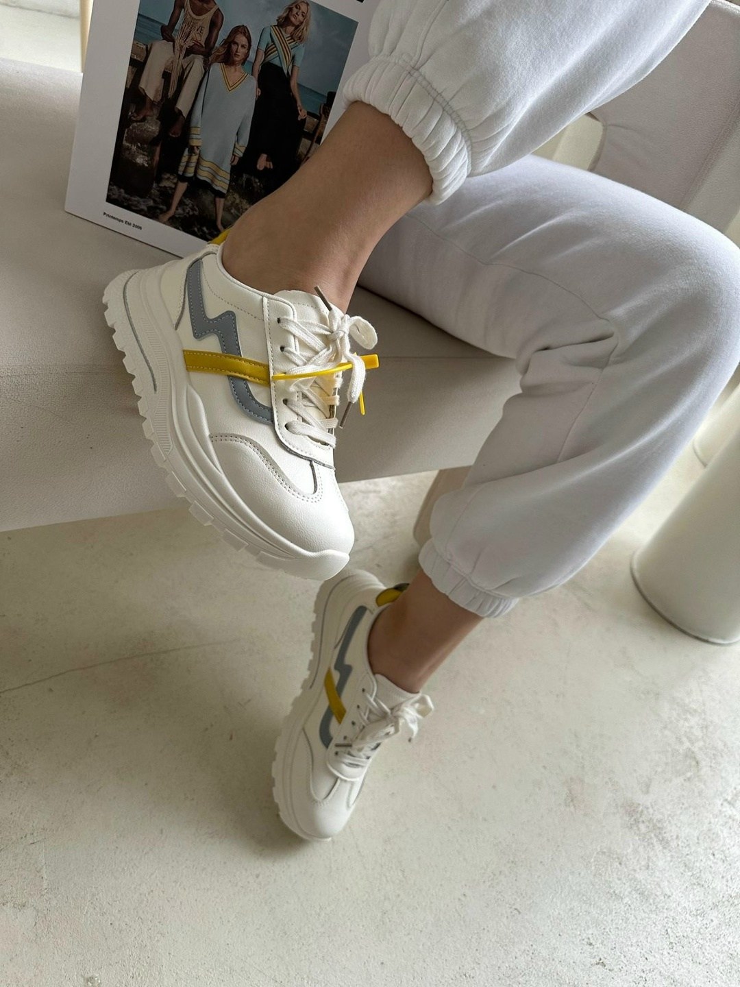 женские кроссовки,кроссовки,кроссовки эко,кроссовка,кроссовки белые с желтым