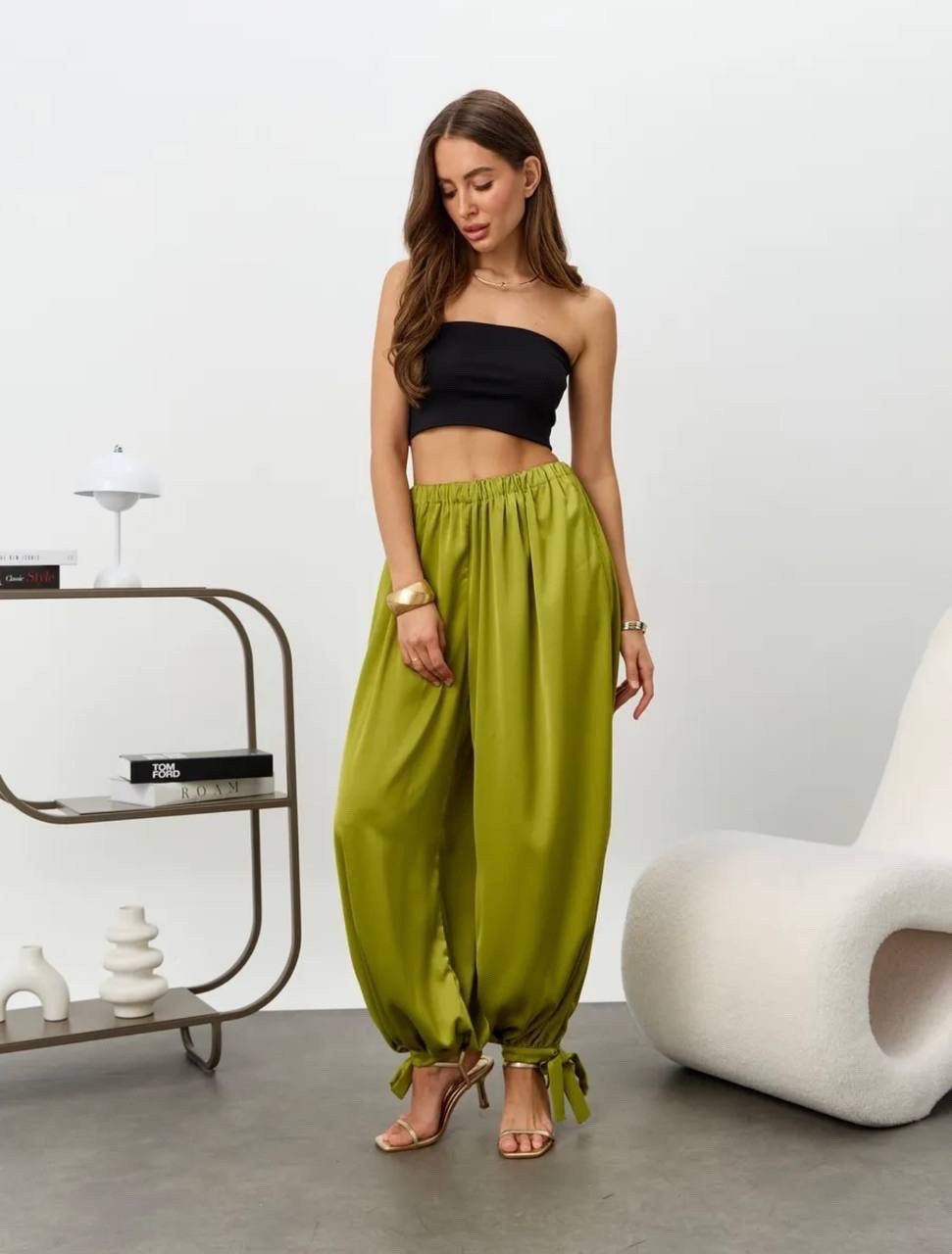 брюки широкие,атласные брюки,женские брюки,шелковые брюки,брюки штаны