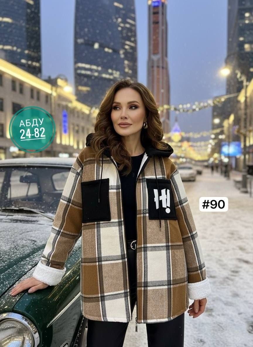 женская кофта,теплая рубашка,рубашка женская,рубашка оверсайз теплая в клетку удлиненная amy store,рубашки на меху