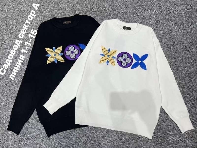 свитер луи виттон женский,свитшот женская,мужской свитшот,свитер с вышивкой,мужские свитшоты