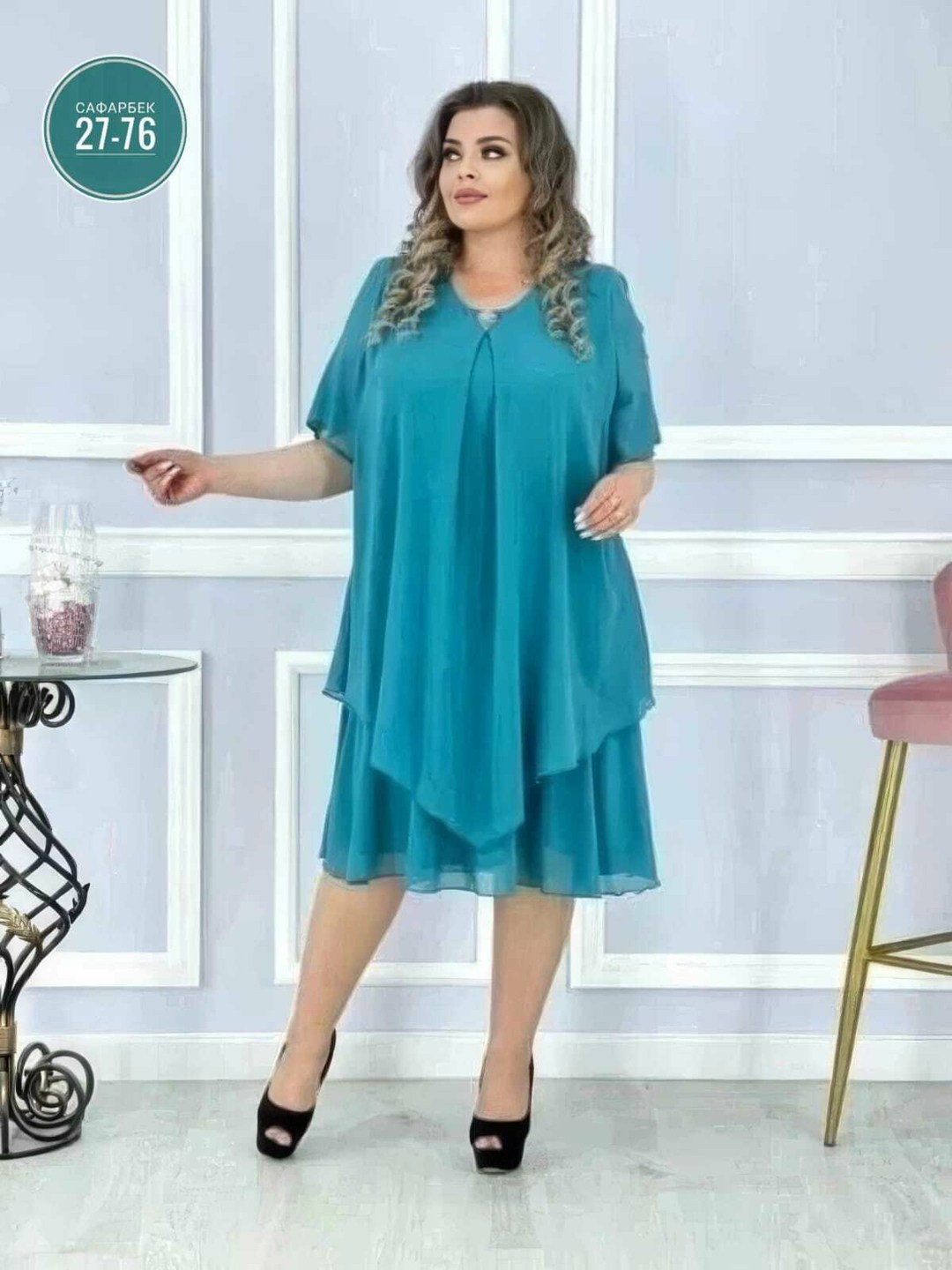 шифоновое платье большого размера binmoda,платья из шифона больших размеров,шифоновое нарядное платье больших размеров,женское платье из шифона больших размеров,платье женская