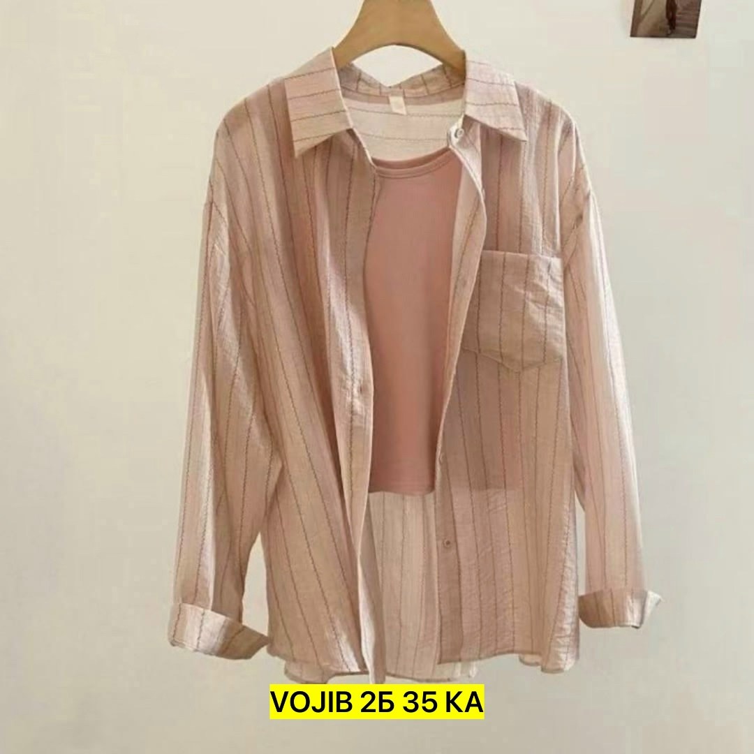 женская рубашка в полоску,рубашка женская,рубашка в полоску,повседневная рубашка в полоску,модная блузка