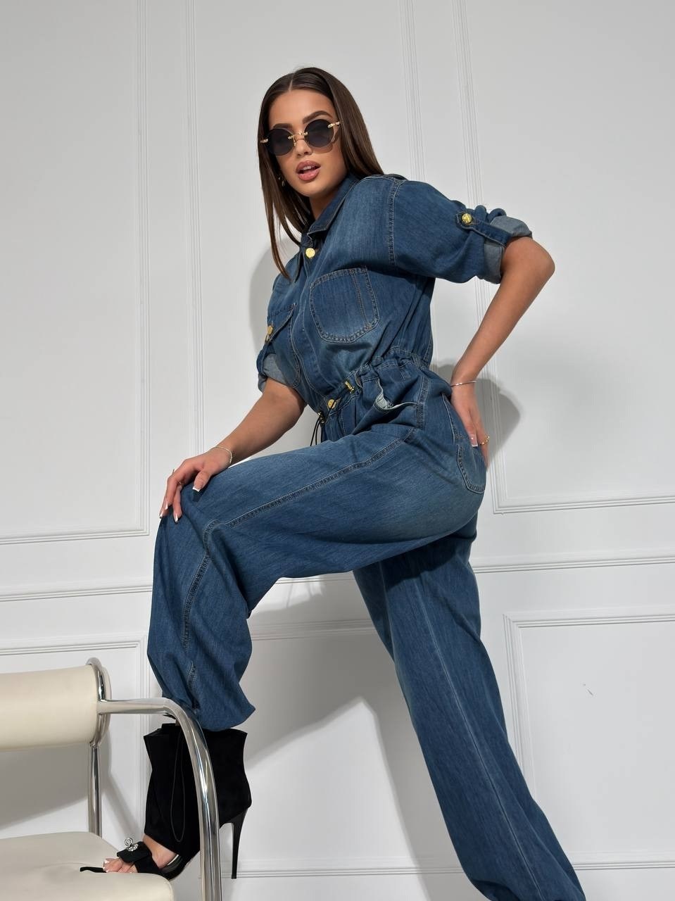 комбинезон женский джинсовый,джинсовый комбинезон,джинсовый комбез,женские комбинезоны,женский джинсовый комбинезон с длинными рукавами