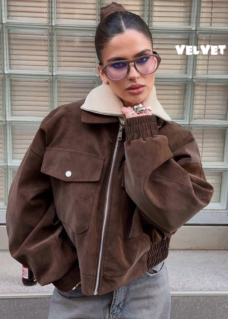 бомбер укороченный оверсайз замшевый куртка рабочего,куртка оверсайз замшевая,куртка оверсайз замшевая цвет коричневый,бомбер укороченный оверсайз замшевый куртка рабочего тренд saint shine,укороченны