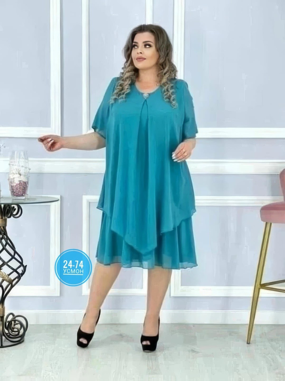 шифоновое платье большого размера binmoda,платья из шифона больших размеров,шифоновое нарядное платье больших размеров,женское платье из шифона больших размеров,шифоновое платье большого размера