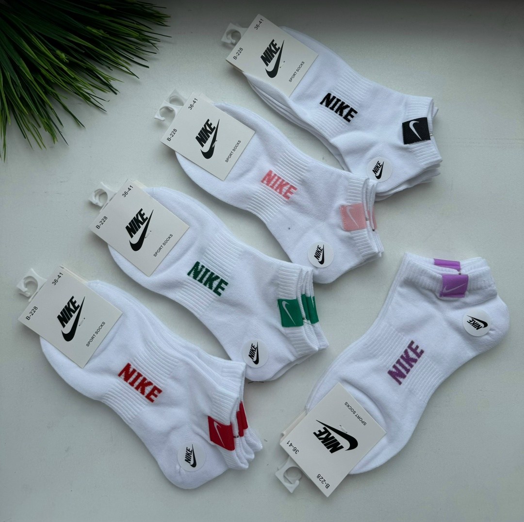 комплект носки женские,носки комплект,носки найк,носки женские nike,комплект носков женских nike sport socks белых 36-41
