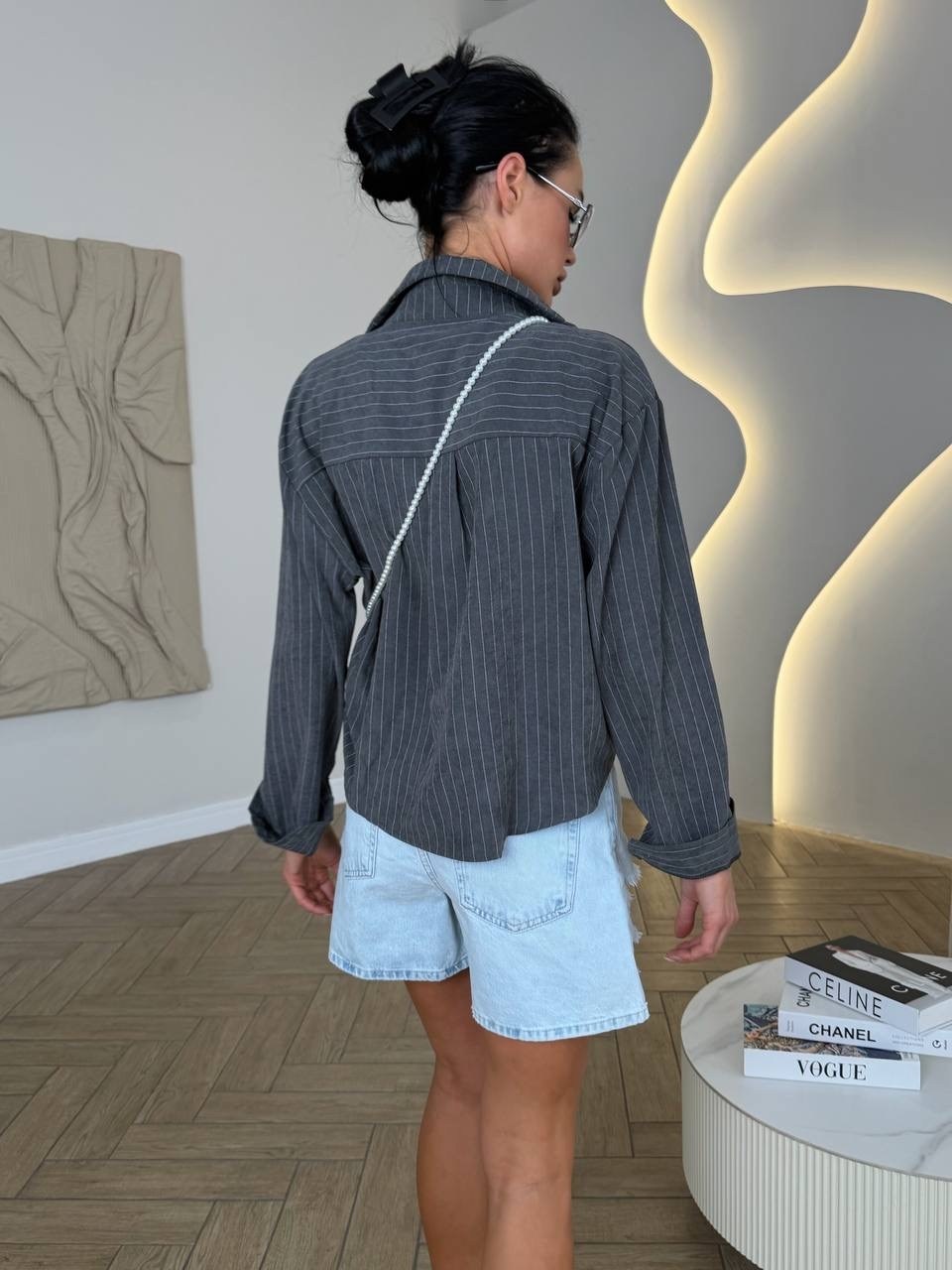 рубашка в полоску,рубашка укороченная в полоску,рубашка блузка,рубашка укороченная в полоску с ремнем leya 207317946,рубашка укороченная