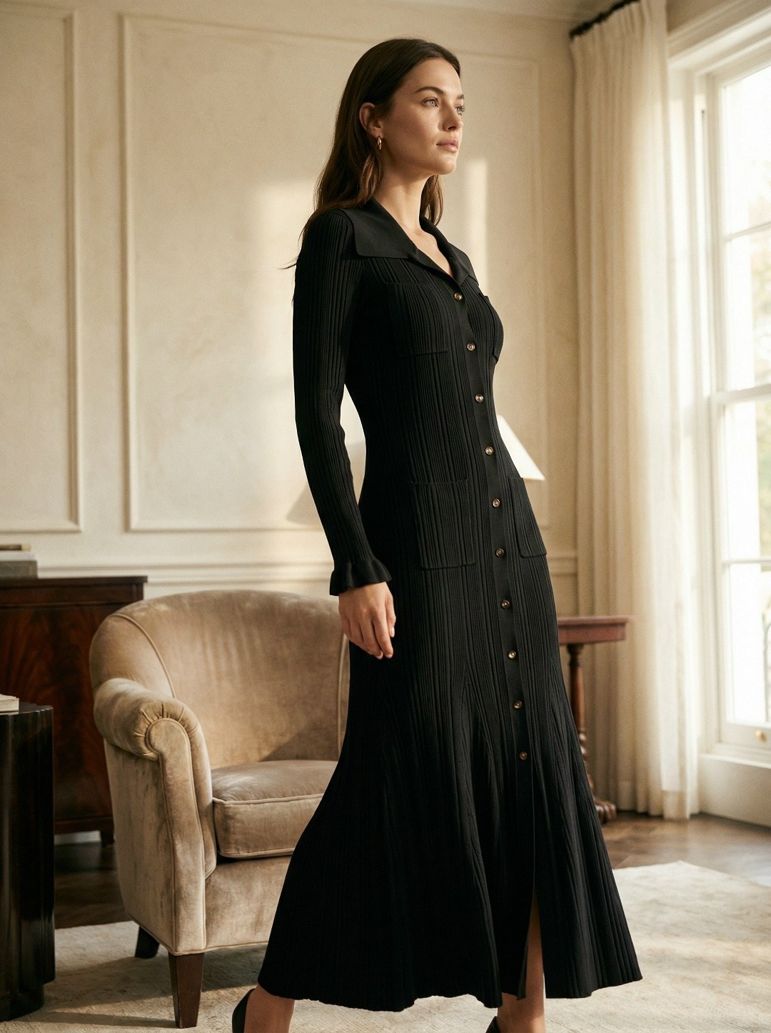 платье черное,платье стильное,платье,вязаное платье,платье трикотажная