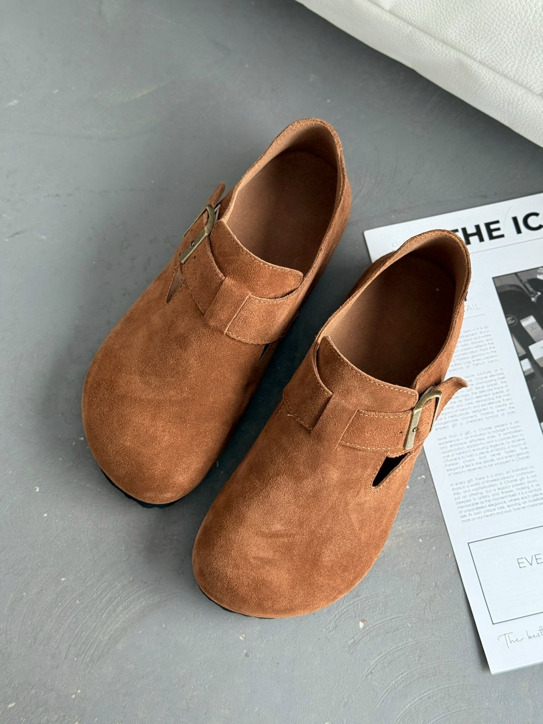 сабо замшевые закрытые биркинштоки birkenstock,,сабо закрытые замшевые биркенштоки birkenstock цвет коричневый,сабо замшевые закрытые биркинштоки birkenstock 244580372,сабо закрытые замшевые бирк