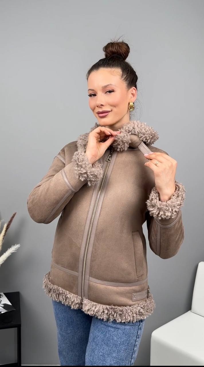 дубленка авиатор женская,дубленка женская,облегченная дубленка-авиатор из эко тосканы,дубленка авиатор зимняя женская,дубленка авиатор